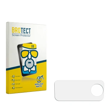 Front side of a product packaging with the brand logo BROTECT. Next to it is the corresponding screen protector.