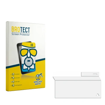 Front side of a product packaging with the brand logo BROTECT. Next to it is the corresponding screen protector.