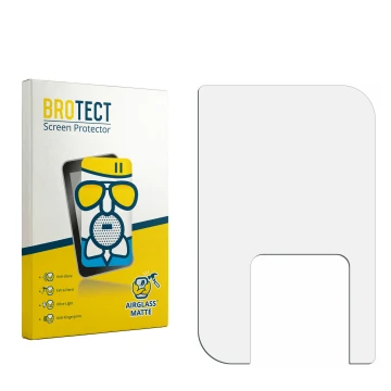 Front side of a product packaging with the brand logo BROTECT. Next to it is the corresponding screen protector.