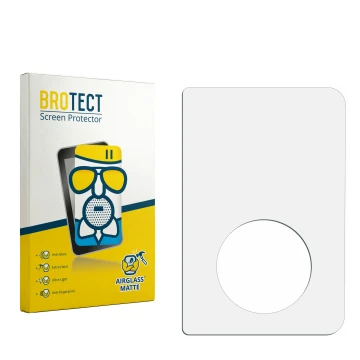 Front side of a product packaging with the brand logo BROTECT. Next to it is the corresponding screen protector.