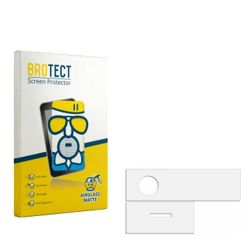 Front side of a product packaging with the brand logo BROTECT. Next to it is the corresponding screen protector.