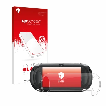 Front side of a product packaging with the brand logo upscreen. Next to it is the device Sony Playstation PCH-1000-Serie PS Vi