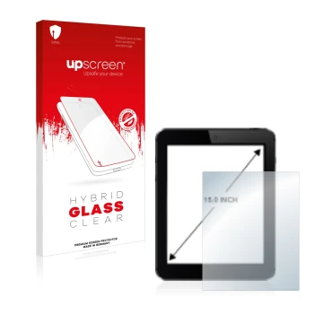 Front side of a product packaging with the brand logo upscreen. Next to it is the device shown with the corresponding screen p