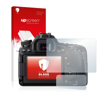 Front side of a product packaging with the brand logo upscreen. Next to it is the device Canon EOS 80D shown with the correspo