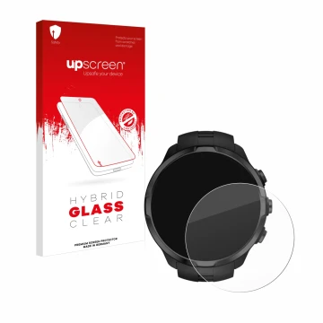 Front side of a product packaging with the brand logo upscreen. Next to it is the device Suunto Spartan Sport Wrist HR shown w