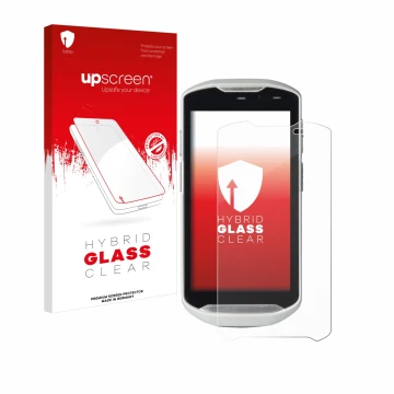 Front side of a product packaging with the brand logo upscreen. Next to it is the device Zebra TC51 shown with the correspondi