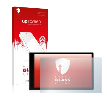 Front side of a product packaging with the brand logo upscreen. Next to it is the device Garmin DriveSmart 61 LMT-D shown with