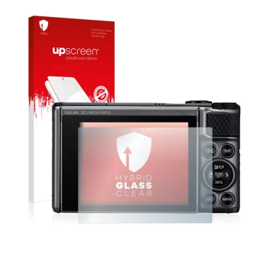 Front side of a product packaging with the brand logo upscreen. Next to it is the device Canon PowerShot SX730 HS shown with t