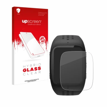 Front side of a product packaging with the brand logo upscreen. Next to it is the device Polar M430 shown with the correspondi
