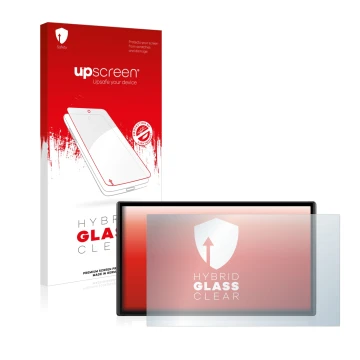 Front side of a product packaging with the brand logo upscreen. Next to it is the device Garmin DriveSmart 61 LMT-S shown with