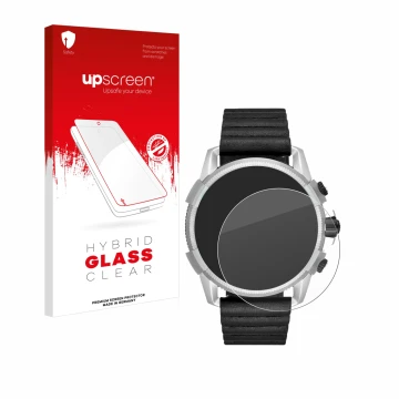 Front side of a product packaging with the brand logo upscreen. Next to it is the device Diesel On Full Guard 2.5 shown with t