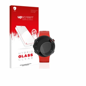 Front side of a product packaging with the brand logo upscreen. Next to it is the device Garmin Forerunner 45 shown with the c
