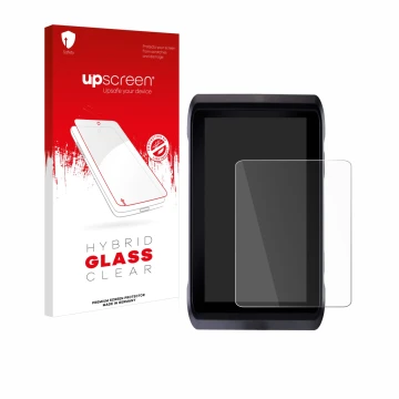 Front side of a product packaging with the brand logo upscreen. Next to it is the device Atomos Shogun 7 shown with the corres