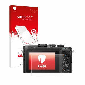 Front side of a product packaging with the brand logo upscreen. Next to it is the device Olympus PEN E-PL10 shown with the cor