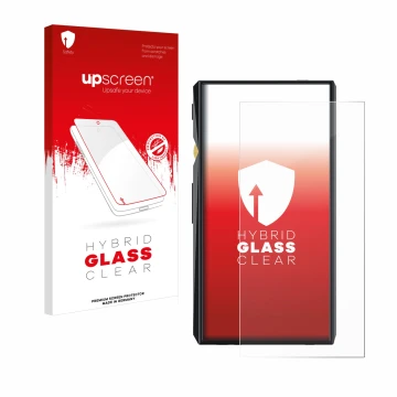 Front side of a product packaging with the brand logo upscreen. Next to it is the device FiiO M11 Pro shown with the correspon