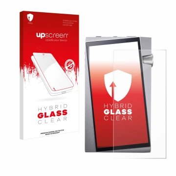 Front side of a product packaging with the brand logo upscreen. Next to it is the device Astell&Kern A&norma SR25 shown with t