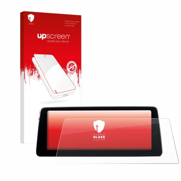 Front side of a product packaging with the brand logo upscreen. Next to it is the device BMW 7 G11 2016-2018 Infotainment Syst