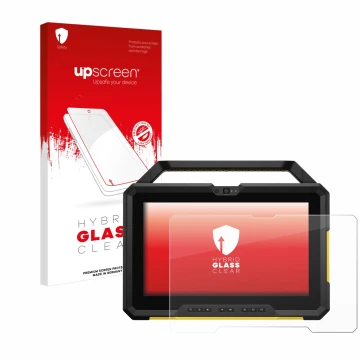 Front side of a product packaging with the brand logo upscreen. Next to it is the device Dell Latitude 7220 shown with the cor