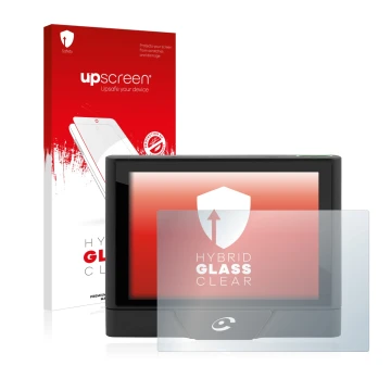 Front side of a product packaging with the brand logo upscreen. Next to it is the device Coyote UP shown with the correspondin