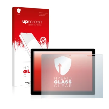 Front side of a product packaging with the brand logo upscreen. Next to it is the device Chuwi UBook X shown with the correspo