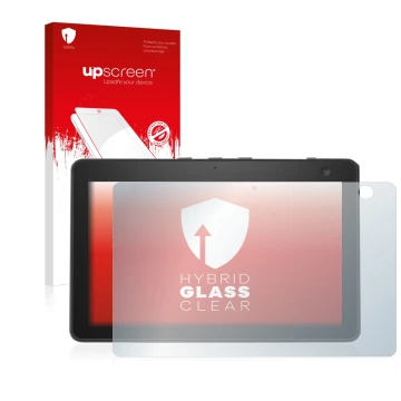 Front side of a product packaging with the brand logo upscreen. Next to it is the device Amazon Echo Show 10 (3th Gen.) shown 