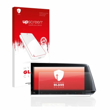 Front side of a product packaging with the brand logo upscreen. Next to it is the device Volkswagen Golf 8 2020 Discover Pro 1