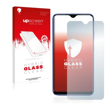 Front side of a product packaging with the brand logo upscreen. Next to it is the device Xiaomi Redmi 9T shown with the corres