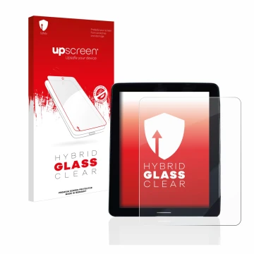 Front side of a product packaging with the brand logo upscreen. Next to it is the device Volvo Polestar 2 2020 Infotainment Sy