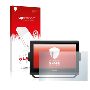 Front side of a product packaging with the brand logo upscreen. Next to it is the device Garmin GPSMAP 923 shown with the corr