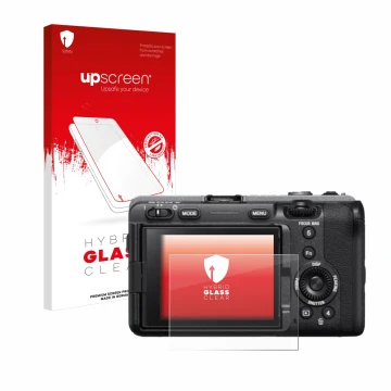 Front side of a product packaging with the brand logo upscreen. Next to it is the device Sony FX3 shown with the corresponding