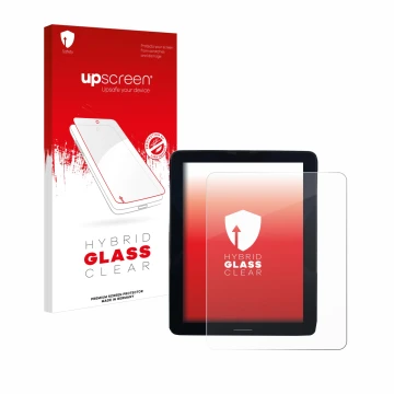 Front side of a product packaging with the brand logo upscreen. Next to it is the device Volvo Polestar 2 2021 Infotainment Sy