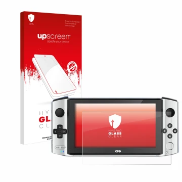 Front side of a product packaging with the brand logo upscreen. Next to it is the device GPD Win 3 shown with the correspondin
