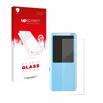 Front side of a product packaging with the brand logo upscreen. Next to it is the device AGPtek A19X shown with the correspond