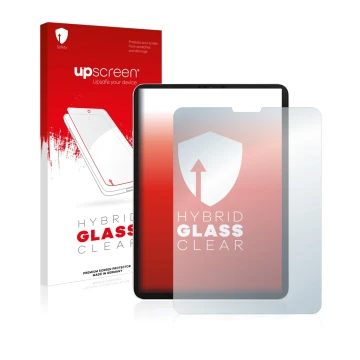 Front side of a product packaging with the brand logo upscreen. Next to it is the device Apple iPad Pro 11