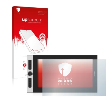 Front side of a product packaging with the brand logo upscreen. Next to it is the device XP-Pen Innovator 16 shown with the co