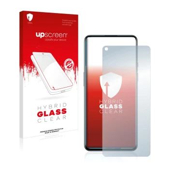 Front side of a product packaging with the brand logo upscreen. Next to it is the device OnePlus 9 5G shown with the correspon