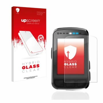 Front side of a product packaging with the brand logo upscreen. Next to it is the device Wahoo Elemnt Bolt V2 GPS shown with t