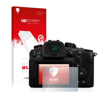 Front side of a product packaging with the brand logo upscreen. Next to it is the device Panasonic Lumix DC-GH6 shown with the