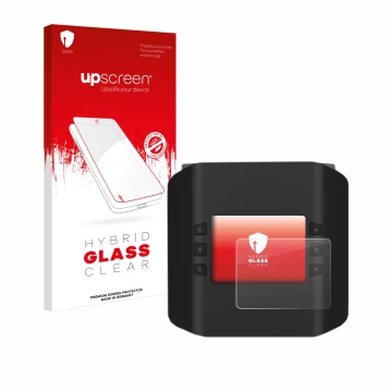 Front side of a product packaging with the brand logo upscreen. Next to it is the device ISDT Smart Duo Charger K4 shown with 