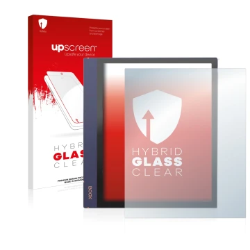 Front side of a product packaging with the brand logo upscreen. Next to it is the device Boox Note Air 2 shown with the corres