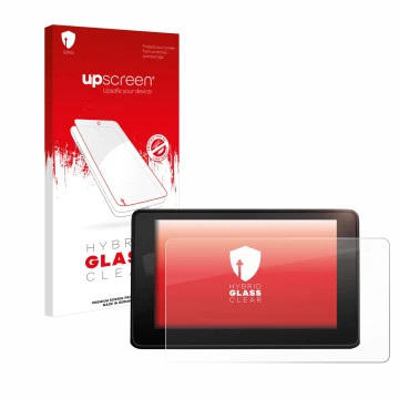 Front side of a product packaging with the brand logo upscreen. Next to it is the device Audi A4 B9 2017 MMI Navigation shown 