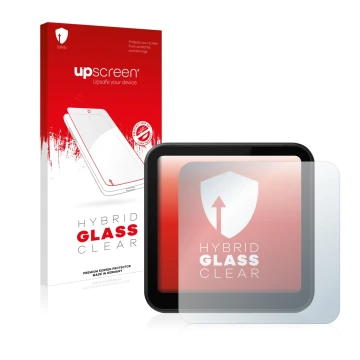 Front side of a product packaging with the brand logo upscreen. Next to it is the device DJI Action 2 shown with the correspon