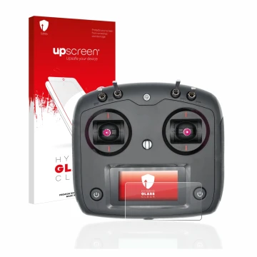 Front side of a product packaging with the brand logo upscreen. Next to it is the device FlySky FS-i6S shown with the correspo