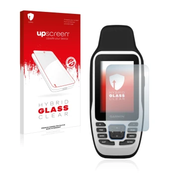 Front side of a product packaging with the brand logo upscreen. Next to it is the device Garmin GPSMAP 79s shown with the corr