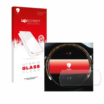 Front side of a product packaging with the brand logo upscreen. Next to it is the device Mini Cooper 2021 Infotainment System 