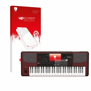 Front side of a product packaging with the brand logo upscreen. Next to it is the device KORG Pa1000 shown with the correspond