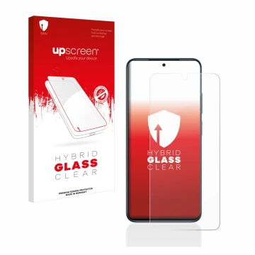 Front side of a product packaging with the brand logo upscreen. Next to it is the device Xiaomi Redmi Note 11S shown with the 