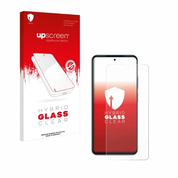 Front side of a product packaging with the brand logo upscreen. Next to it is the device Xiaomi Redmi Note 11 shown with the c