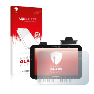 Front side of a product packaging with the brand logo upscreen. Next to it is the device Convergent Design Odyssey 7Q+ shown w