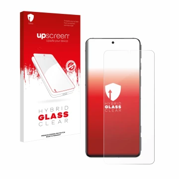 Front side of a product packaging with the brand logo upscreen. Next to it is the device Xiaomi Black Shark 5 Pro shown with t